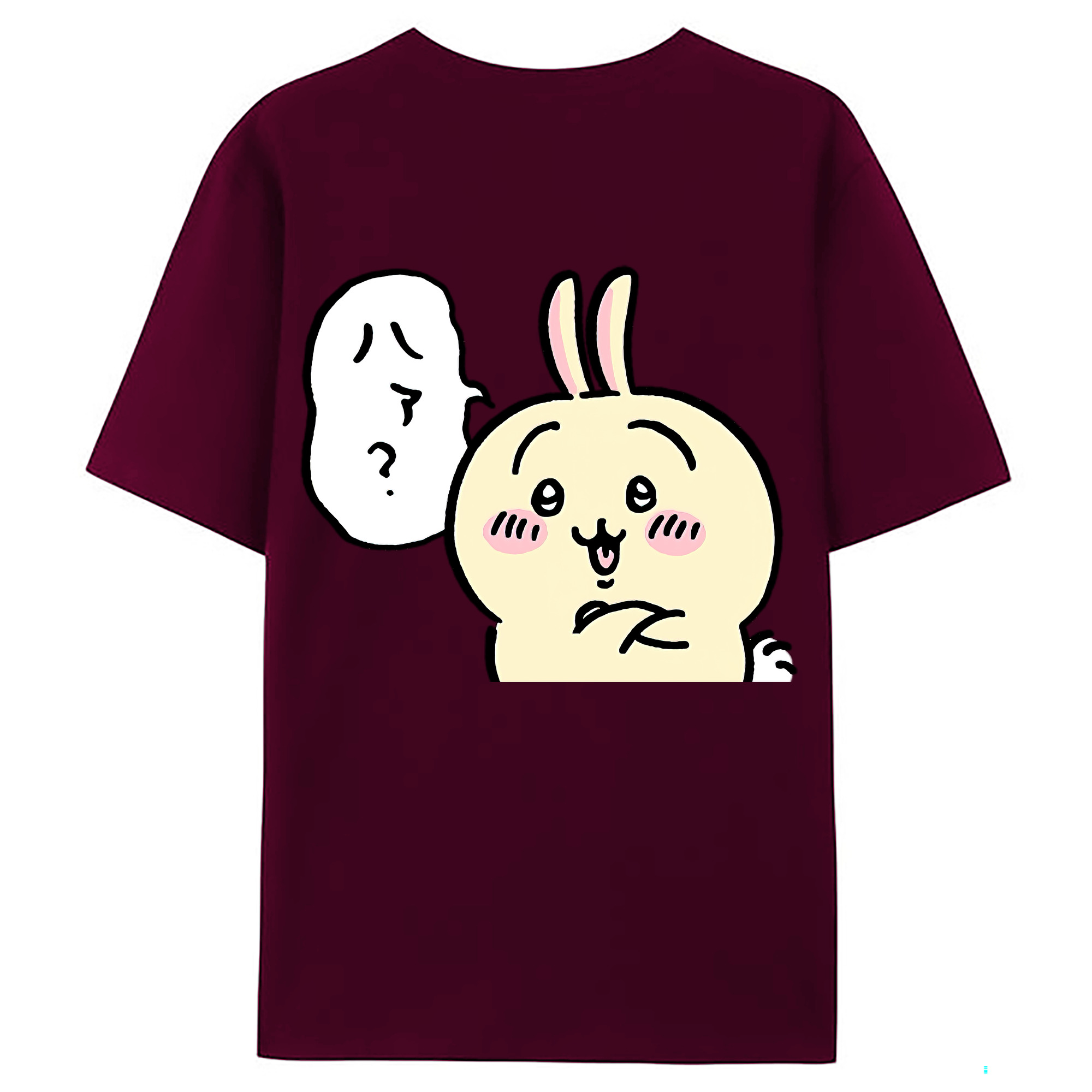 （画像用） ちいかわ うさぎ Chii-kawa usagi レディース半袖Tシャツ(バックプリント)